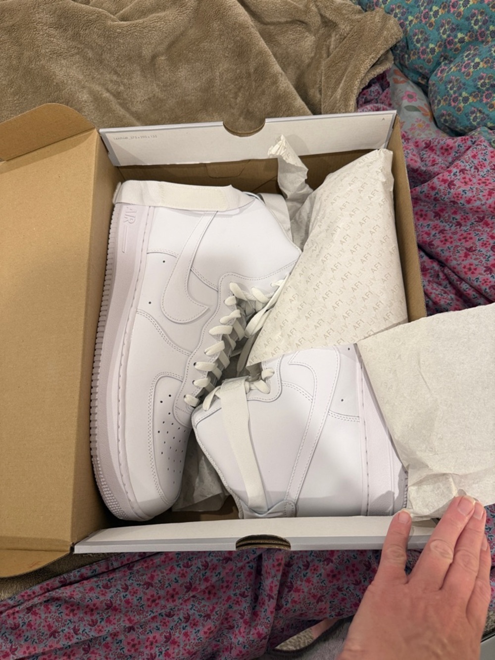 Nike White High-Top Athletic Sneakers